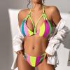 imageZando 2 Piece Sexy Bikinis for Women Halter Straps Crisscross Triangle Bikini Cheeky Brazilian Thong Bikini Bathing SuitHot Air Balloon