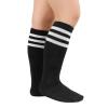 imageZando 4 Pairs Kids Soccer Socks Baseball Softball Socks Youth Athletic Socks Boys Girls Knee High SocksBlack2PinkGreen