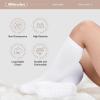 imageZando Baby Girl Socks Cotton Baby Knee High Socks Cute Ruffle Socks for Toddler Girls Infant Uniform Stockings SeamlessA White 1 Pair