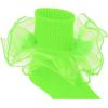 imageZando Girls Ruffle Socks Big Double Lace Turn Cuff Dress Socks Cute Lace Socks for Toddler and Kids 23 Pairs3 Green