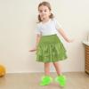 imageZando Girls Ruffle Socks Big Double Lace Turn Cuff Dress Socks Cute Lace Socks for Toddler and Kids 23 Pairs3 Green
