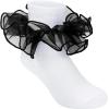 imageZando Girls Ruffle Socks Big Double Lace Turn Cuff Dress Socks Cute Lace Socks for Toddler and Kids 23 Pairs3Black