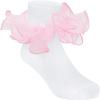 imageZando Girls Ruffle Socks Big Double Lace Turn Cuff Dress Socks Cute Lace Socks for Toddler and Kids 23 Pairs3Pink
