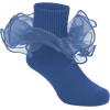 imageZando Girls Ruffle Socks Big Double Lace Turn Cuff Dress Socks Cute Lace Socks for Toddler and Kids 23 PairsBlueBlackWine Red