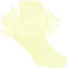 imageZando Girls Ruffle Socks Big Double Lace Turn Cuff Dress Socks Cute Lace Socks for Toddler and Kids 23 PairsGreenYellowPurple