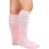 imageZando Toddler Soccer Socks Boys Girls Knee High Striped Tube Socks Kids School Uniform Dress Socks Athletic Long Socks09 Royalblue White  Pink White