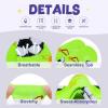 imageZando Toddler Soccer Socks Breathable Kids Football Baseball Socks Cotton Toddler Knee High Socks Pattern Printed SocksNeon Soccer Print