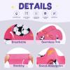 imageZando Toddler Soccer Socks Breathable Kids Football Baseball Socks Cotton Toddler Knee High Socks Pattern Printed SocksPink Soccer Print