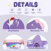 imageZando Toddler Soccer Socks Breathable Kids Football Baseball Socks Cotton Toddler Knee High Socks Pattern Printed SocksPurple Unicorn