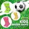 imageZando Toddler Soccer Socks Breathable Kids Football Baseball Socks Cotton Toddler Knee High Socks Pattern Printed SocksYellow Soccer Print