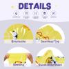 imageZando Toddler Soccer Socks Breathable Kids Football Baseball Socks Cotton Toddler Knee High Socks Pattern Printed SocksYellow Soccer Print