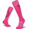 imageZando Pink Soccer Softball Baseball Football Socks for Youth Kids Athletic MultiSport Knee High Tube Socks with Stitches OverTheCalf Socks Unisex Rose Red XS