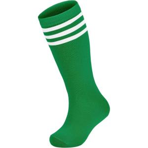 imageZando Toddler Soccer Socks Baseball Softball Football Socks Tube Athletic Socks Uniform Socks Knee High Socks for GirlsGreenWhite