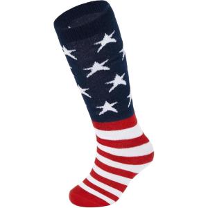 imageZando Toddler Soccer Socks Breathable Kids Football Baseball Socks Cotton Toddler Knee High Socks Pattern Printed SocksAmerican Flag