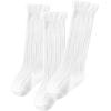 imageZando Baby Knee High Socks Infant Newborn Toddler Socks Cotton Ruffle Socks Warm Girls Boys Long Stockings 36 PairsMilky 3