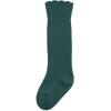 imageZando Baby Knee High Socks Infant Newborn Toddler Socks Cotton Ruffle Socks Warm Girls Boys Long Stockings 36 PairsMilkyWine RedBlackish Green
