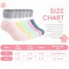 imageZando Kids Fuzzy Socks Soft Christmas Slipper Socks for Kids Warm Winter Socks Comfy Fluffy Socks for Girls5 Pairs Multicolor