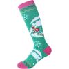 imageZando Kids Ski Socks Winter Warm Socks Thermal Hiking Snowboarding Socks Thick Boot Socks for Boys Girls 12 Pairs1 Pair Light Blue