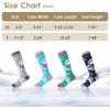 imageZando Kids Ski Socks Winter Warm Socks Thermal Hiking Snowboarding Socks Thick Boot Socks for Boys Girls 12 Pairs1 Pair White Blue