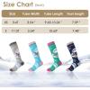 imageZando Kids Ski Socks Winter Warm Socks Thermal Hiking Snowboarding Socks Thick Boot Socks for Boys Girls 12 Pairs2 Pairs Light Grey  Pink