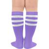 imageZando Kids Soccer Socks Knee High Sock for Boys Girls Breathable Kids Youth Baseball Socks Cotton Boys Long Tube Socks00 Light Purple