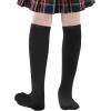 imageZando Kids Soccer Socks Knee High Sock for Boys Girls Breathable Kids Youth Baseball Socks Cotton Boys Long Tube Socks01 Black