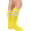 imageZando Kids Soccer Socks Knee High Sock for Boys Girls Breathable Kids Youth Baseball Socks Cotton Boys Long Tube Socks01 Yellow White