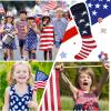 imageZando Kids Soccer Socks Knee High Sock for Boys Girls Breathable Kids Youth Baseball Socks Cotton Boys Long Tube Socks04 American Flag