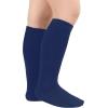 imageZando Kids Soccer Socks Knee High Sock for Boys Girls Breathable Kids Youth Baseball Socks Cotton Boys Long Tube Socks07 Navy