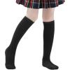 imageZando Kids Soccer Socks Knee High Sock for Boys Girls Cotton Kids Youth Baseball Socks Breathable Boys Athletic Socks1 Pack Black