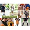 imageZando Kids Soccer Socks Knee High Sock for Boys Girls Cotton Kids Youth Baseball Socks Breathable Boys Athletic Socks1 Pack Black White