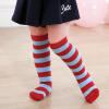 imageZando Kids Soccer Socks Knee High Sock for Boys Girls Cotton Kids Youth Baseball Socks Breathable Boys Athletic SocksRed Blue Striped