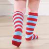 imageZando Kids Soccer Socks Knee High Sock for Boys Girls Cotton Kids Youth Baseball Socks Breathable Boys Athletic SocksRed Blue Striped
