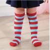 imageZando Kids Soccer Socks Knee High Sock for Boys Girls Cotton Kids Youth Baseball Socks Breathable Boys Athletic SocksRed Blue Striped