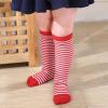 imageZando Kids Soccer Socks Knee High Sock for Boys Girls Cotton Kids Youth Baseball Socks Breathable Boys Athletic SocksRed White Striped