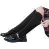 imageZando Kids Soccer Socks Youth Baseball Football Softball Socks Cotton Uniform Socks Girls Knee High Socks3 Black