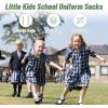 imageZando Kids Soccer Socks Youth Baseball Football Softball Socks Cotton Uniform Socks Girls Knee High Socks3 White