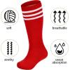 imageZando Kids Soccer Socks Youth Baseball Football Softball Socks Cotton Uniform Socks Girls Knee High SocksRoyal BlueRedPink
