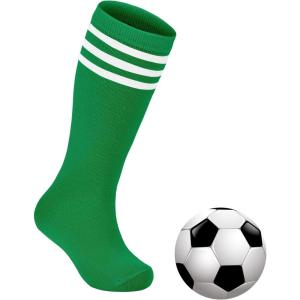imageZando Kids Soccer Socks Knee High Sock for Boys Girls Cotton Kids Youth Baseball Socks Breathable Boys Athletic Socks1 Pack Green
