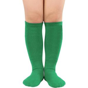 imageZando Kids Soccer Socks Knee High Sock for Boys Girls Cotton Kids Youth Baseball Socks Breathable Boys Athletic SocksGreen