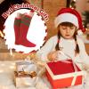 imageZando Kids Child Cotton Three Stripes Sport Soccer Team Socks Uniform Tube Cute Knee High Stocking for Boys GirlsK Christmas Series