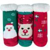 imageZando Kids Christmas Fuzzy Socks Girls Boys Thermal Thick Socks Soft Fluffy Socks Toddler Cozy Socks3 Pairs 2 Kids