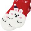 imageZando Kids Christmas Fuzzy Socks Girls Boys Thermal Thick Socks Soft Fluffy Socks Toddler Cozy SocksChristmas Rabbit