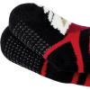 imageZando Kids Christmas Fuzzy Socks Girls Boys Thermal Thick Socks Soft Fluffy Socks Toddler Cozy SocksRed Black Santa Claus