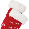 imageZando Kids Christmas Fuzzy Socks Girls Boys Thermal Thick Socks Soft Fluffy Socks Toddler Cozy SocksRed Santa Claus