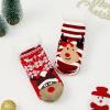 imageZando Kids Christmas Fuzzy Socks Girls Boys Thermal Thick Socks Soft Fluffy Socks Toddler Cozy SocksRed Santa Claus