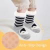 imageZando Kids Fuzzy Socks with Grips Toddler Slipper Socks Baby Christmas Socks Boys Girls Winter Socks Cozy Socks for KidsBlack Penguin