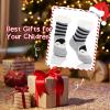 imageZando Kids Fuzzy Socks with Grips Toddler Slipper Socks Baby Christmas Socks Boys Girls Winter Socks Cozy Socks for KidsBlack Penguin