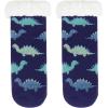 imageZando Kids Fuzzy Socks with Grips Toddler Slipper Socks Baby Christmas Socks Boys Girls Winter Socks Cozy Socks for KidsBlue Dinosaur