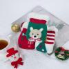 imageZando Kids Fuzzy Socks with Grips Toddler Slipper Socks Baby Christmas Socks Boys Girls Winter Socks Cozy Socks for KidsGreen Bear
